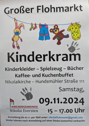 Großer Kinderflohmarkt in Nikolai